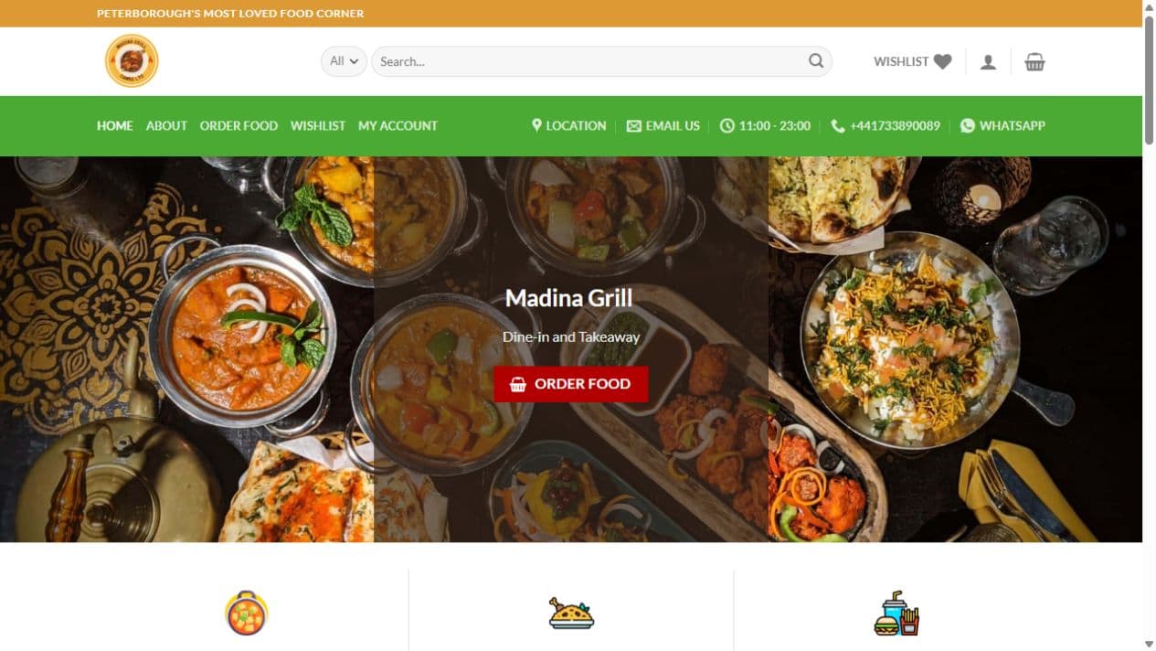Madina Grill Cambs: Restaurant homepage