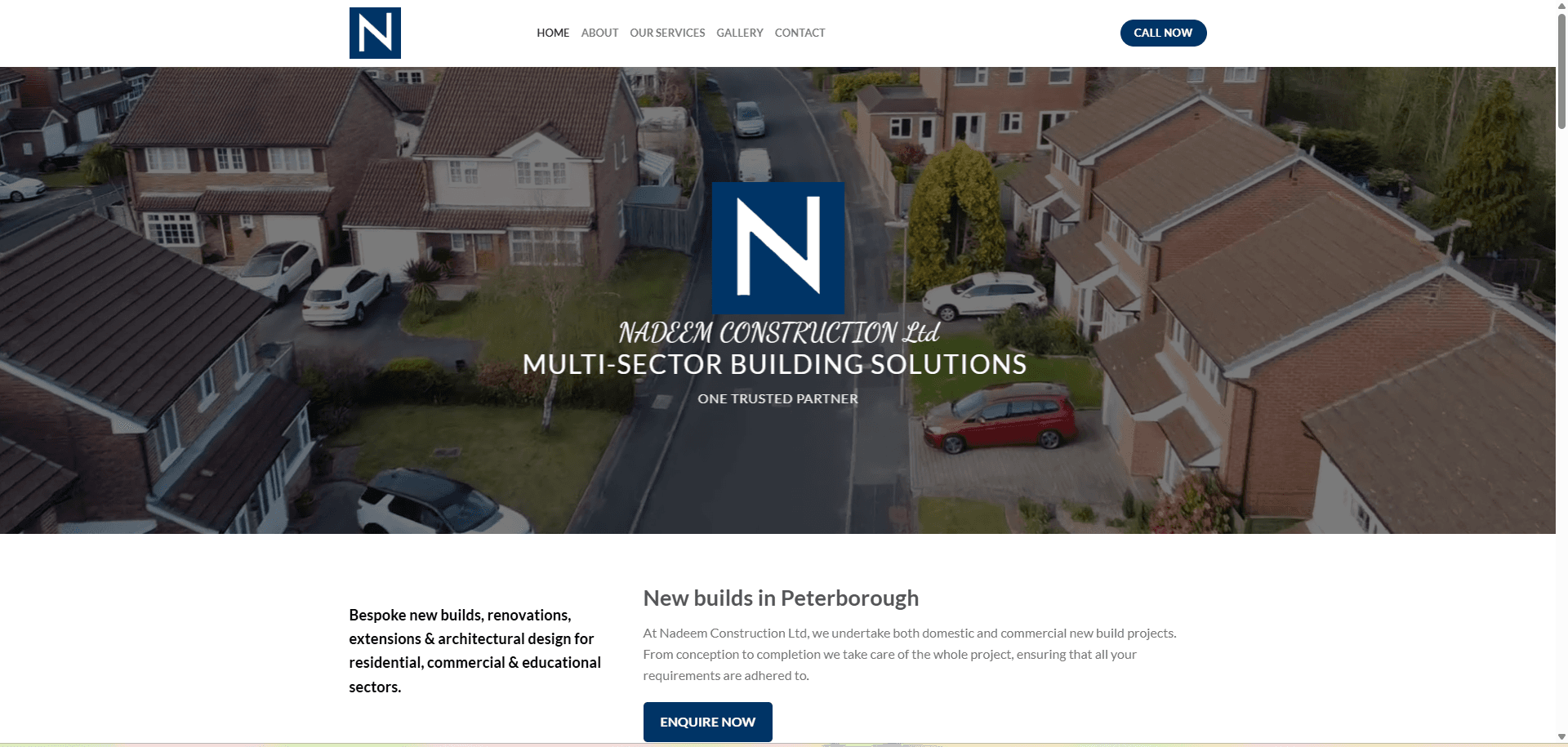 Nadeem Construction: Construction company homepage