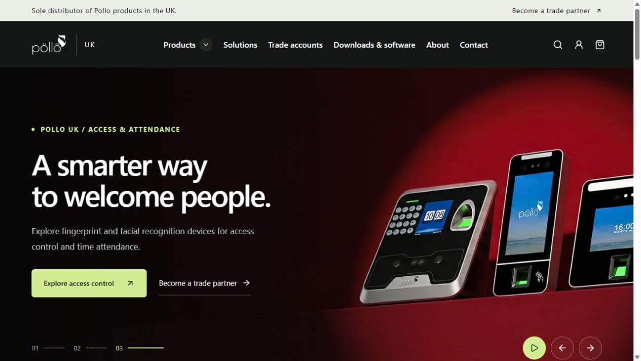 Pollo UK: UK brand launch homepage