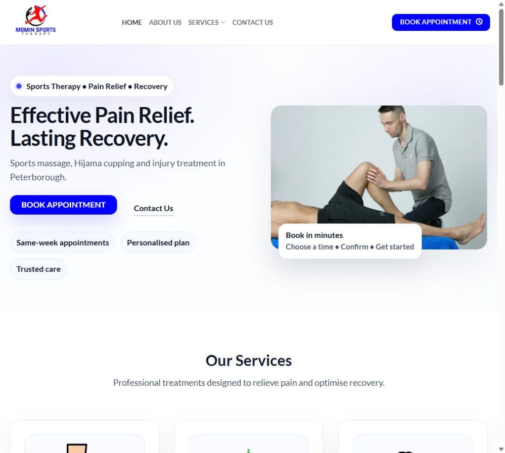 Momin Sports Therapy: Homepage